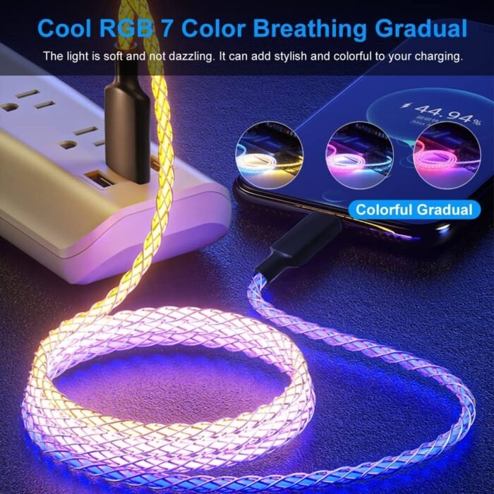 71kToifadHL._AC_UF1000,1000_QL80_ RGB 7-Color Breathing LED Charging & Data Cable - Image 1