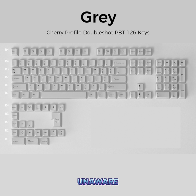 Unaware Cherry Profile Double-shot PBT 126 Keys Keycap Set - Image 7