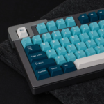 GMK Manta Doubleshot Cherry Profile ABS Keycap Set - Deep Navy and Turquoise - Image 2