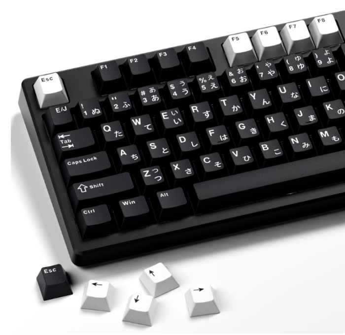 GMK Minimalist WOBPBT Doubleshot Keycap Set (Japanese Hiragana) - Cherry Profile - Image 2