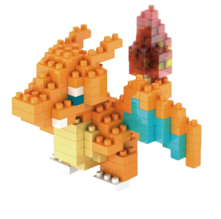 Charizard Micro-Block Desk Accessory for Mechanical Keyboard Setup