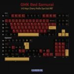 GMK Red Samurai Cherry Profile Keycaps